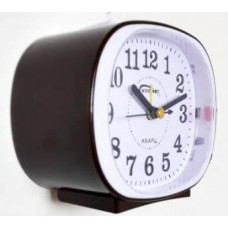 Космос будильник кварцевый 3031 коричневый муз.